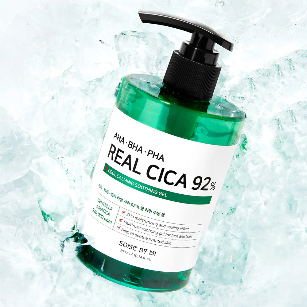 AHA BHA PHA Real Cica 92% Cool Calming Soothing Gel 300ml