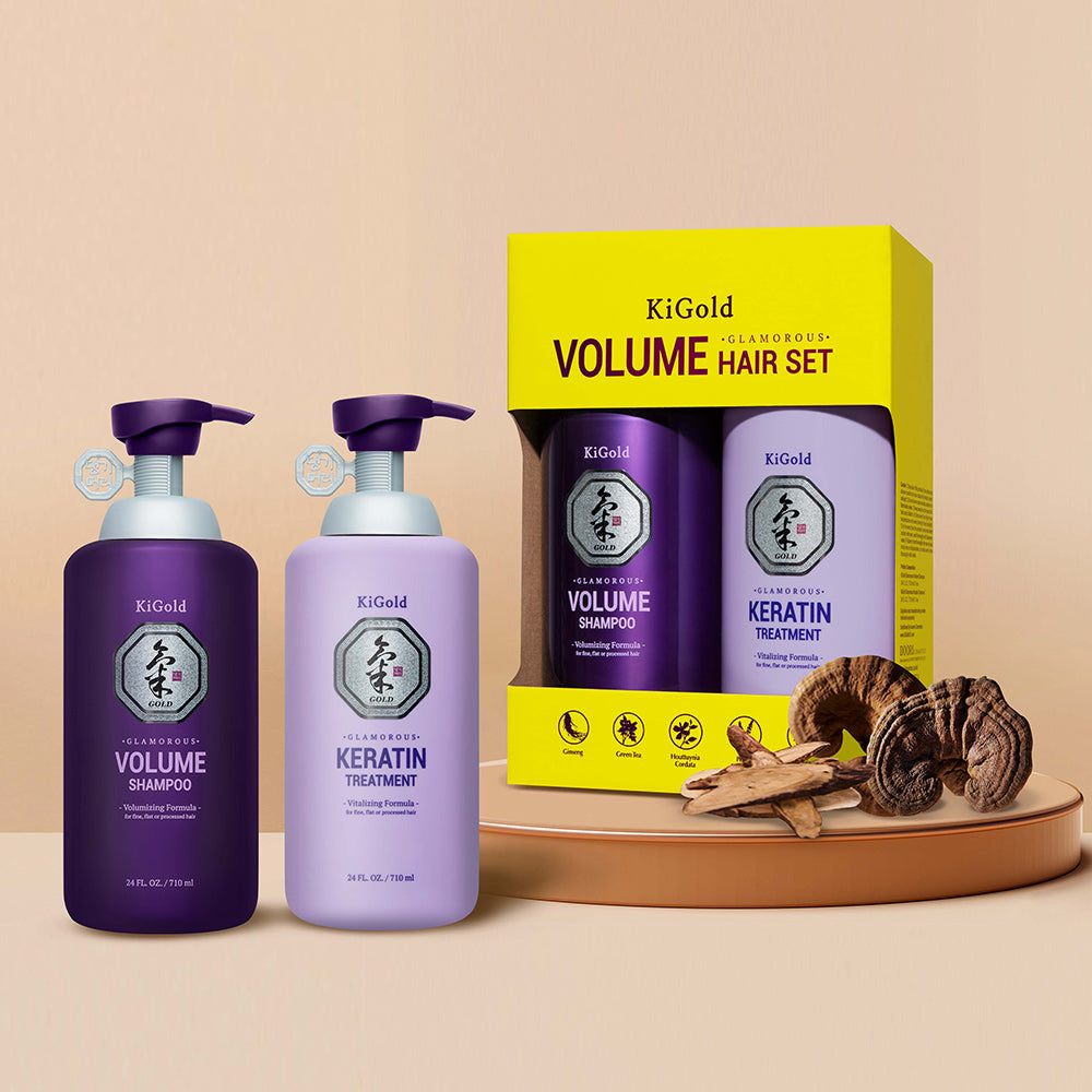 Ki Gold Glamorous Volume Keratin Hair Set 710ml + 710ml