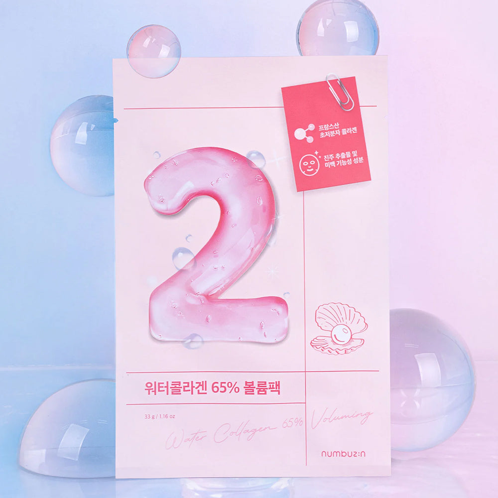 No.2 Water Collagen 65% Voluming Sheet Mask