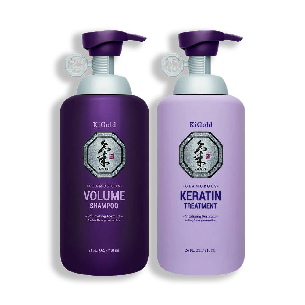 Ki Gold Glamorous Volume Keratin Hair Set 710ml + 710ml