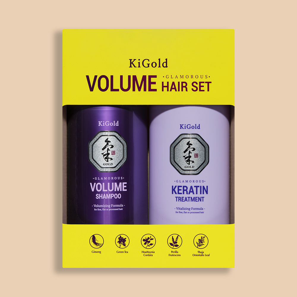 Ki Gold Glamorous Volume Keratin Hair Set 710ml + 710ml