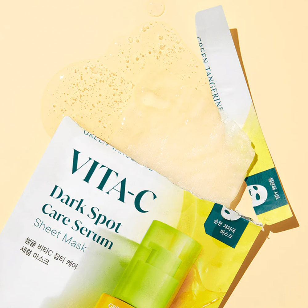 Green Tangerine Vita C Dark Spot Care Serum Sheet Mask
