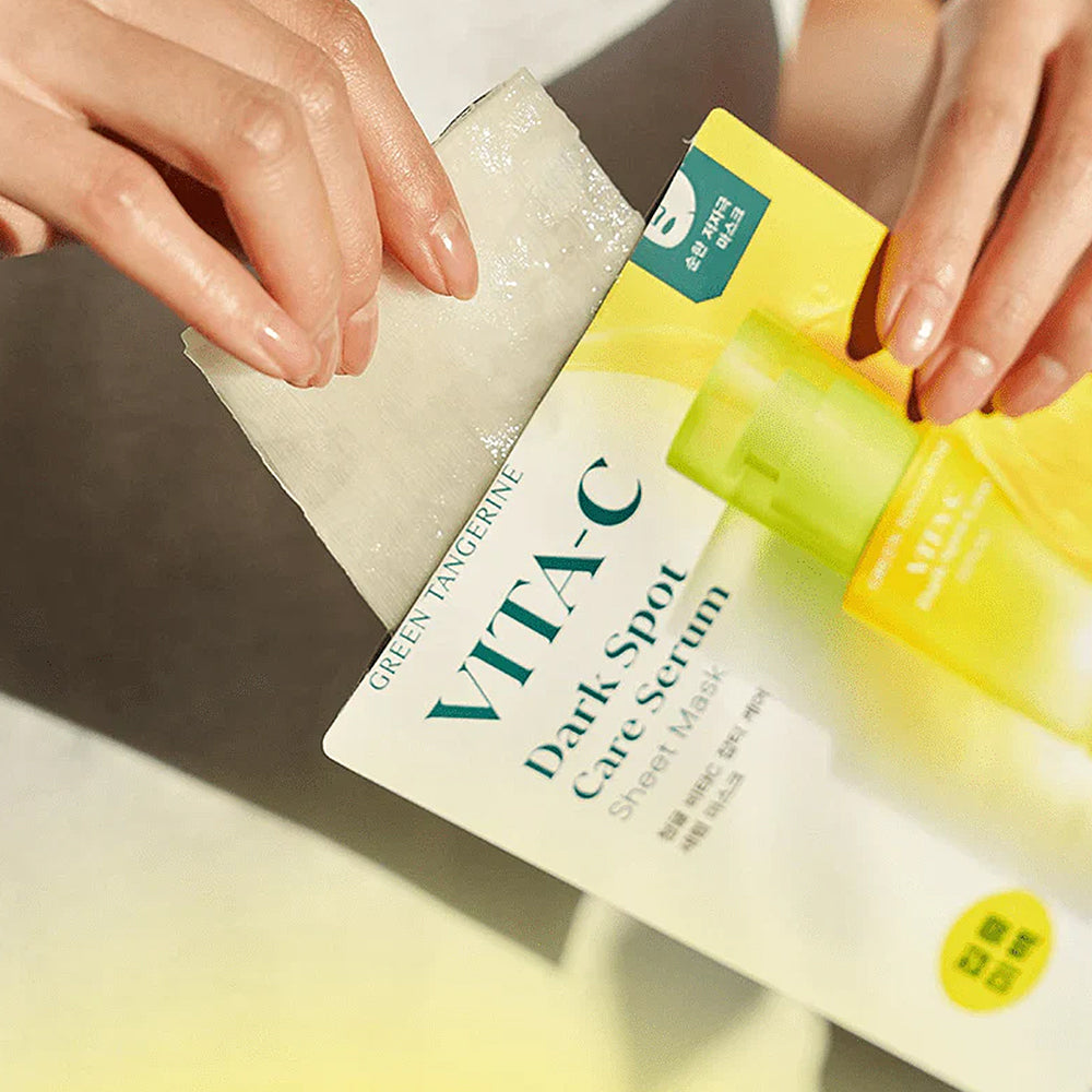 Green Tangerine Vita C Dark Spot Care Serum Sheet Mask